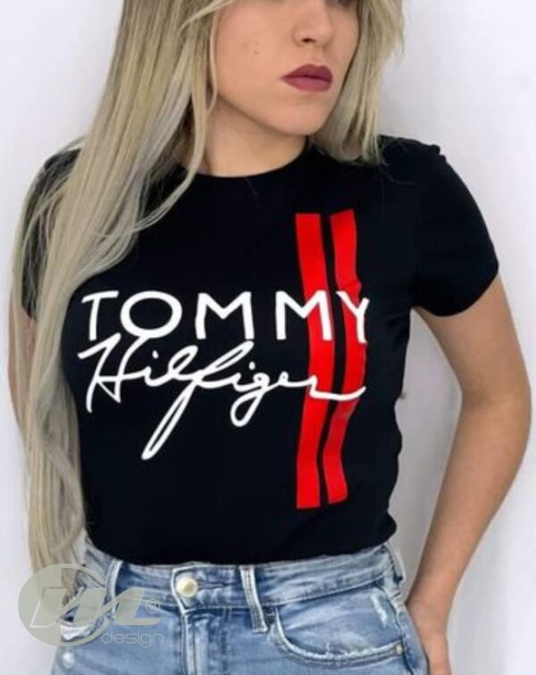 Camiseta básica dama tommy