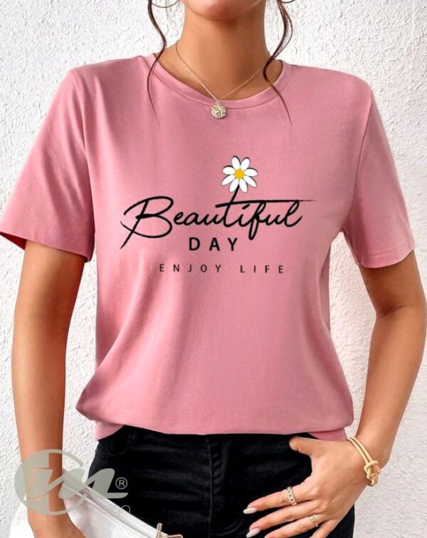 Camiseta básica dama beautiful