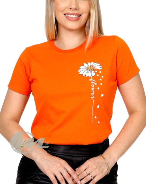 Camiseta básica dama girasol