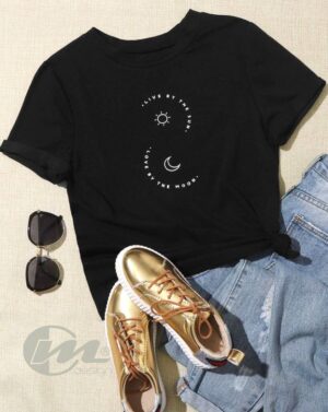 Camiseta básica dama sol y luna