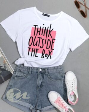 Camiseta básica dama think