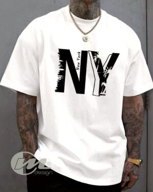 camiseta oversize hombre ny