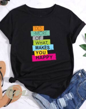 camiseta básica dama happy