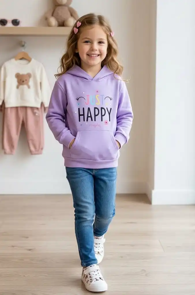 Buzo con Capota "Just Happy" - vista alternativa