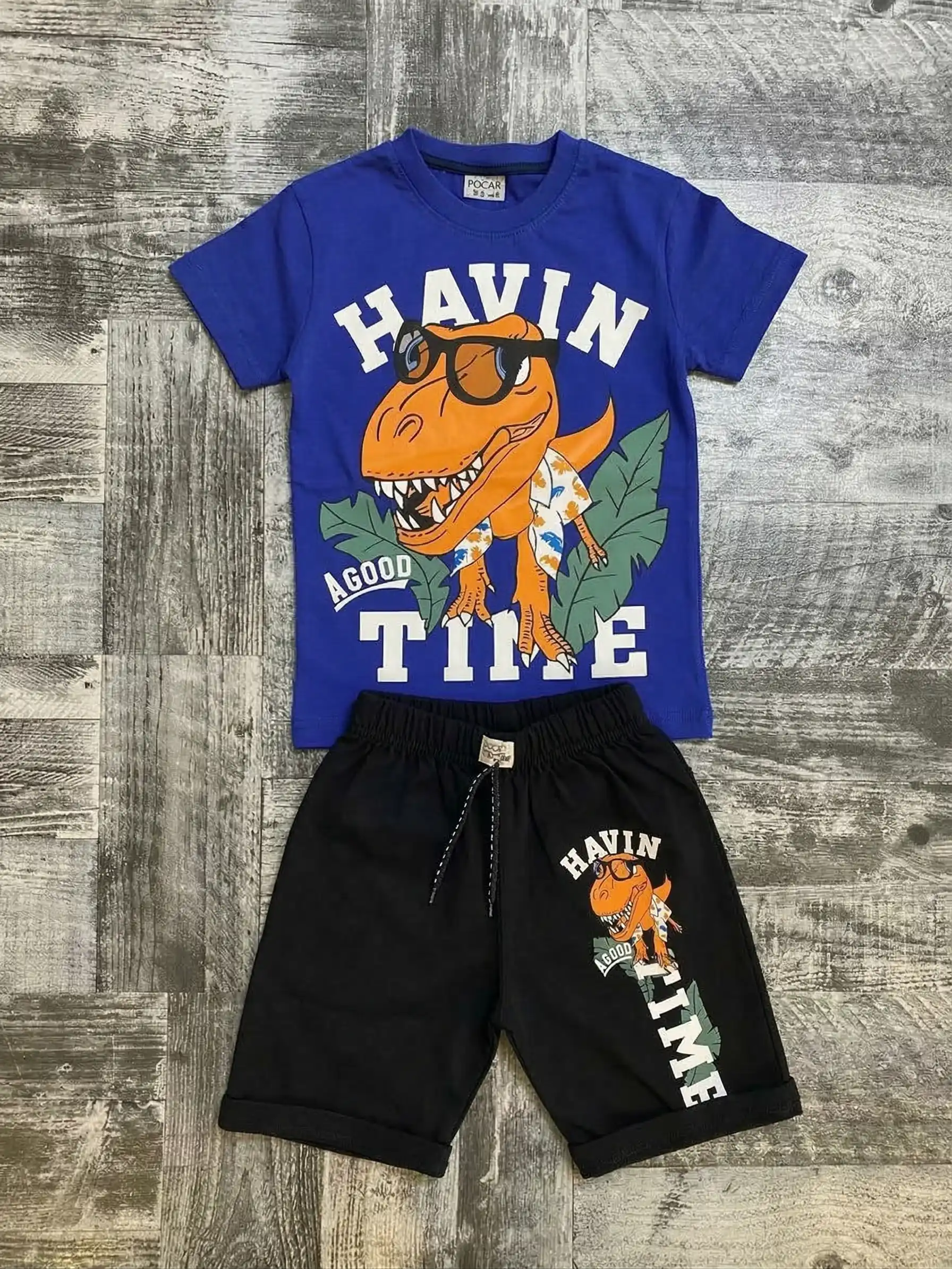 Conjunto Dinosaurio "Summer Vibe T-Rex"