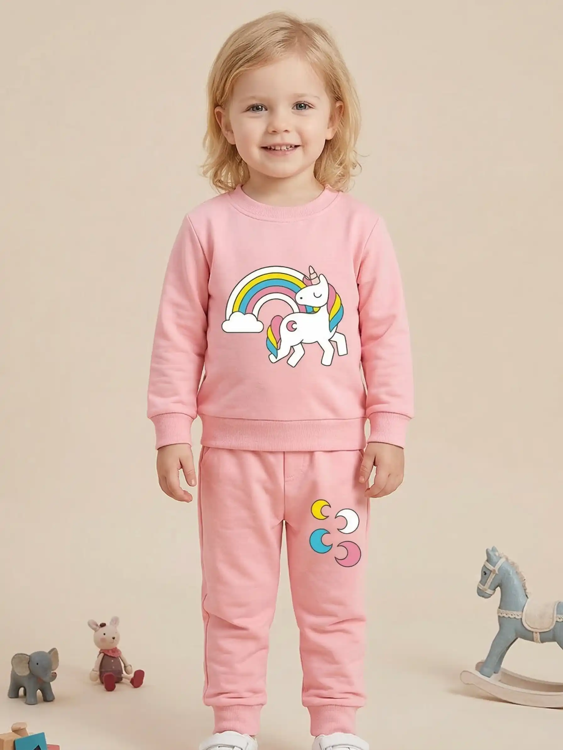 Conjunto "Unicornio Arcoíris" (Buzo + Jogger) vista 2