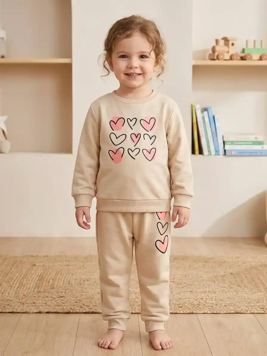 Conjunto "Chic Hearts" (Buzo + Jogger) vista 2